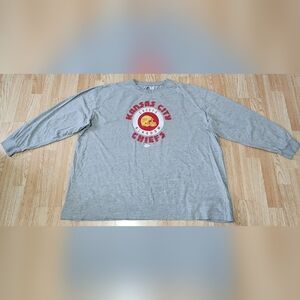 NFL Team Apparel Kansas City Chiefs Longsleeve Gray 5XL